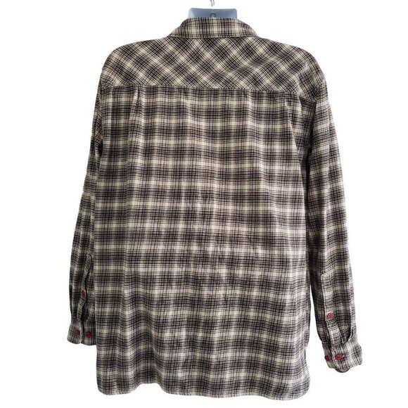 Woolrich Plaid Shirt Cotton Flannel Outdoors Long Sleeve Button Up Mens XL - Picture 6 of 8